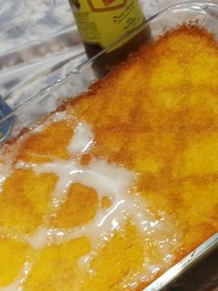 صورة لوصفة كنافة بالقشطة (مع العسل والحليب المركز)