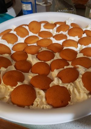 A picture of Banana Cake in a Bowl.