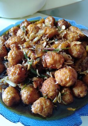 Foto resep Bola-bola ayam goreng mentega