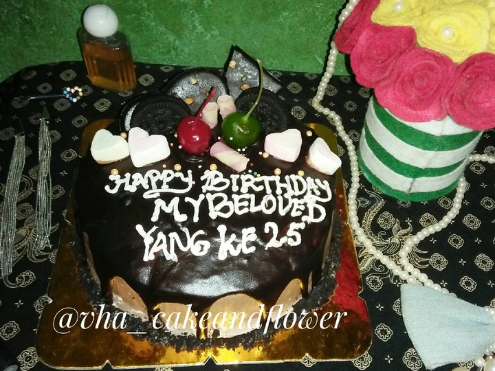 Cara Gampang Membuat Resep  Cake ultah brownies kukus tanpa coklat batang yang Lezat Sekali, Enak Banget