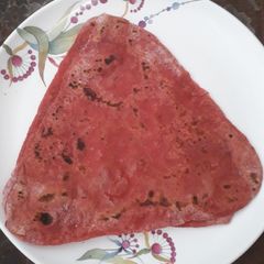 A picture of Veg soup paratha.