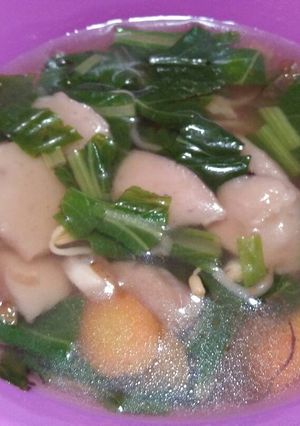 Foto resep Sayur Sawi Bakso (Mpasi 1y)