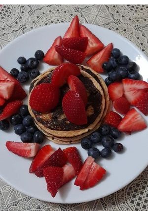 Una foto de Pancakes sin harina