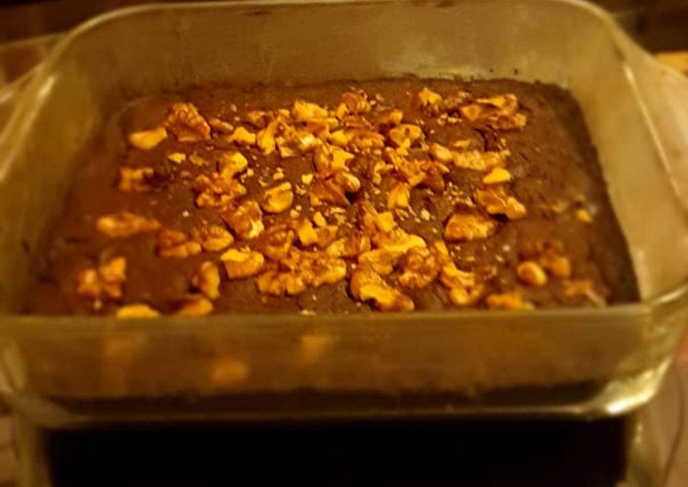 Eggless Walnut Brownie