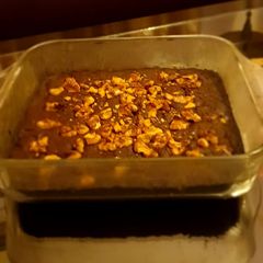 A picture of Eggless Walnut Brownie.