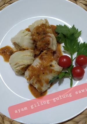 Foto resep Ayam Giling Gulung Sawi