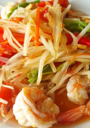 รูปของ ตำไทยกุ้งสด