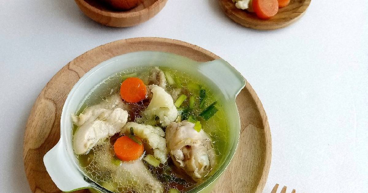 Resep Sup Ayam Kembang Kol Oleh Lia Ariani Cookpad