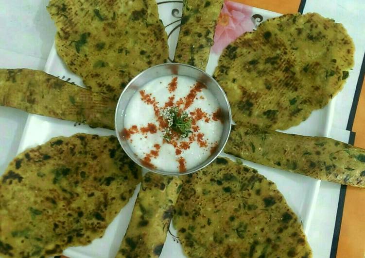 Recipe of Homemade Alu Methi Paratha