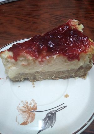 Una foto de Cheesecake al horno🍓🍒