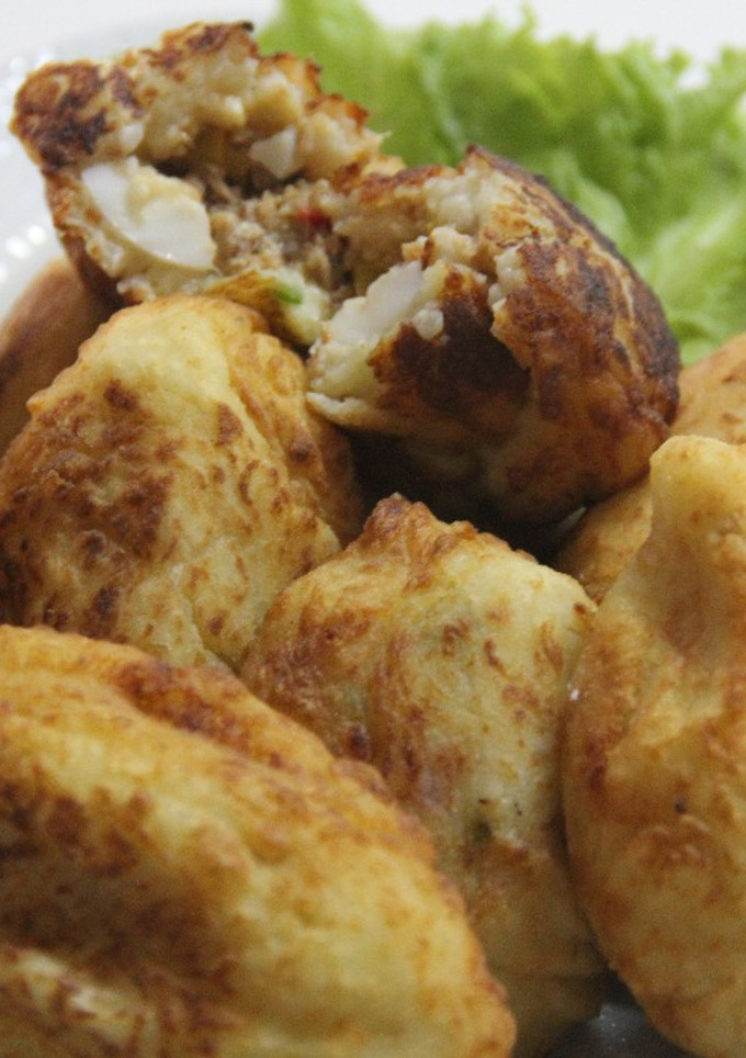 Una foto de Puré de papas con atún