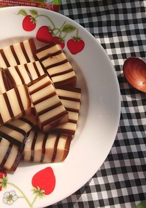 Hình của món Rau câu flan cheese cà phê.