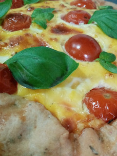 Una foto de Tarta Caprese!