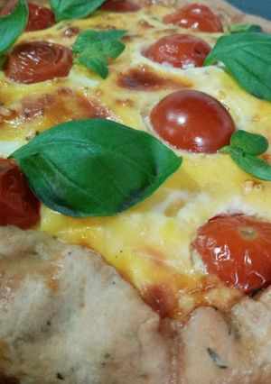 Una foto de Tarta Caprese!