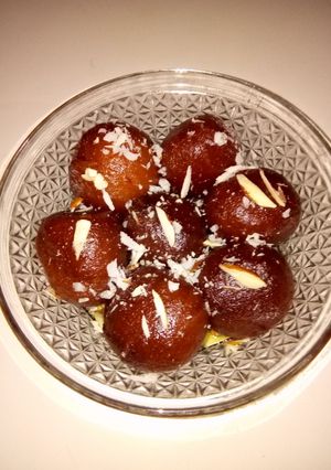 A picture of Mava Gulab Jamun.