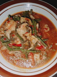 Foto resep Tumis kerang tempe Kuah Pedas Saos Tiram