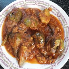 A picture of Baigan masala.
