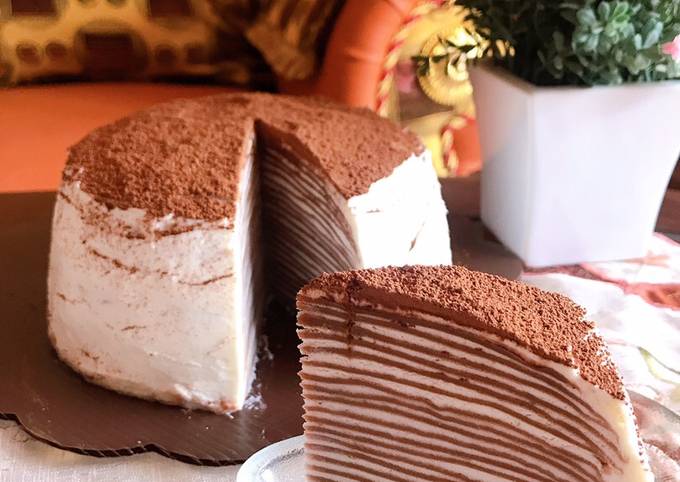 Resep Choco Mille Crepe Oleh Anggarani Paramita Cookpad