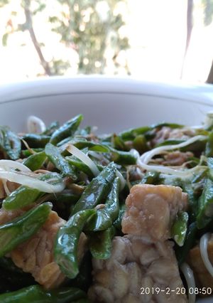 Foto resep Oseng kacang dan tempe