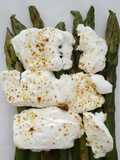 Asperges rôties au chèvre