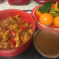 A picture of My Orange Chicken with Honey. 😀.