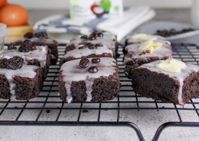 Cara Bikin Santan Glazed Brownies Istimewa