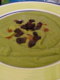 Una foto de Crema de guisantes