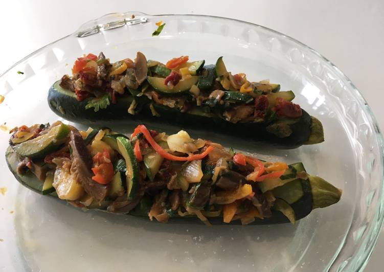 Calabacín Relleno de vegetales