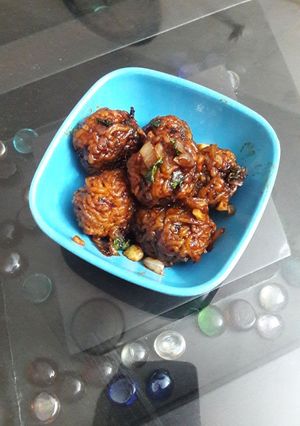 A picture of Maggi manchurian.
