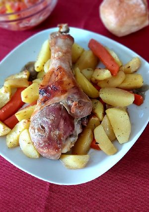 O poză a rețetei Pulpă de curcan🦃 la cuptor.