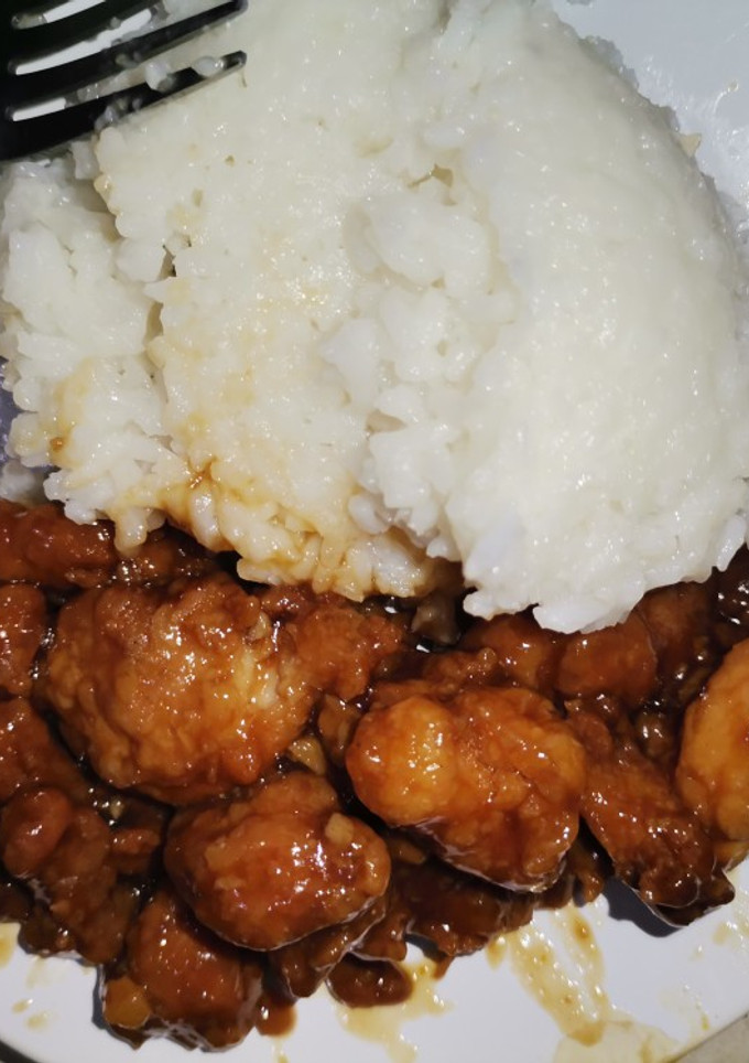 Una foto de Pollo a la naranja