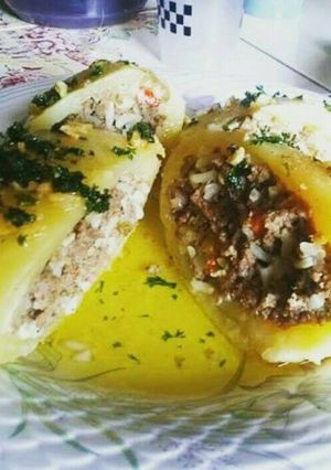 Una foto de Papas rellenas