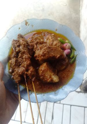 Foto resep Sate ayam bumbu kacang