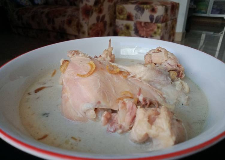 Resep Opor Ayam Kampung Putih, Menggugah Selera