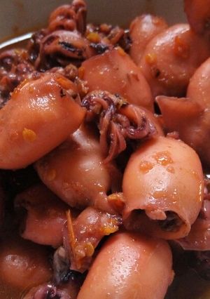 Foto resep Cumi sambal terasi bumbu simpel.