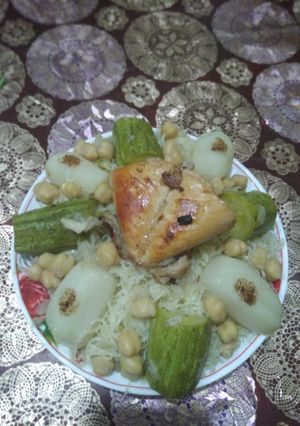 صورة لوصفة رشتة عاصمية مع سر المرق 💝
