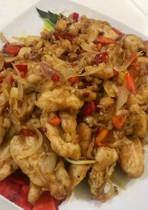 Foto resep Ayam fillet goreng saus mentega non msg