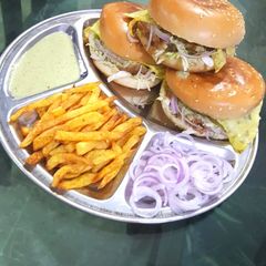 A picture of Anday wala bun kabab😊.
