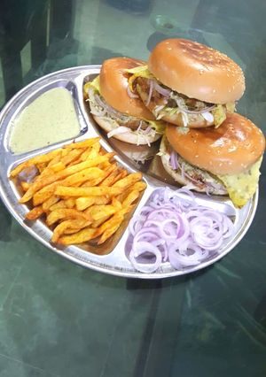 A picture of Anday wala bun kabab😊.