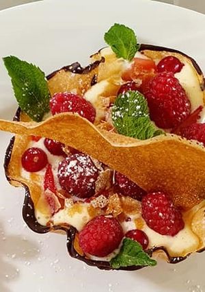 Une photo de Corolle en brick chocolatée aux fruits rouges