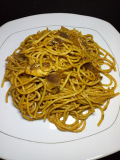 A picture of Quick and easy pasta with sardines.