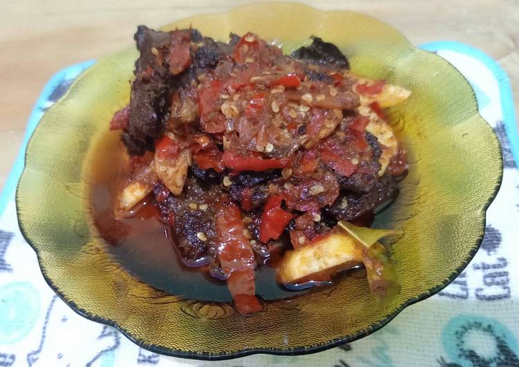 Resep: Dendeng balado (dendeng lambok) penuh cinta Wajib Dicoba