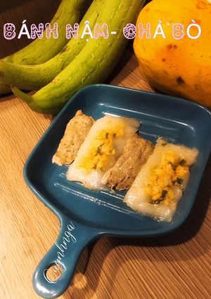 Hình của món Bánh nậm- chả bò.