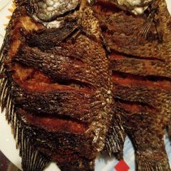 A picture of Deep fried tilapia.