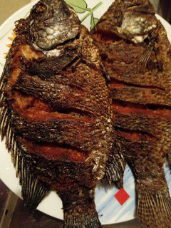 A picture of Deep fried tilapia.