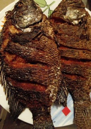 A picture of Deep fried tilapia.