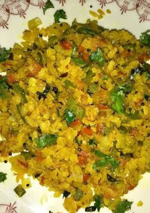जैन स्टाइल पोहा (jain style poha recipe in Hindi) रेसिपी मुख्य फोटो