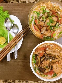 Hình của món Bún sườn basic.