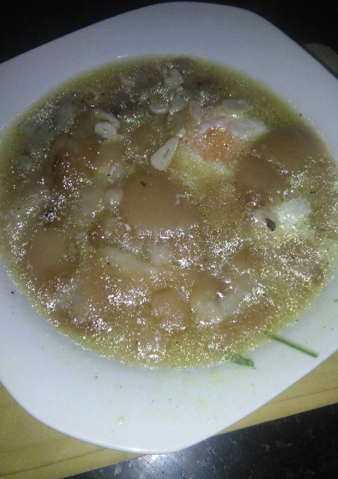 Una foto de Sopa de ajo