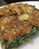 Pastel de espinaca keto